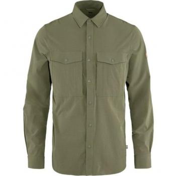 Fjällräven Abisko Men's Long Sleeve Trekking Shirt - Light Olive, Extra Large