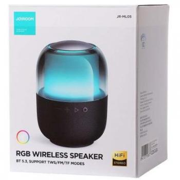 Altavoz Bluetooth Joyroom JR-ML05 8W con Iluminación RGB Dinámica, Negro, BT 5.3