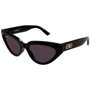 Balenciaga Cat-Eye Sunglasses Bb0270S 001 Black Female 56 MM Unisex ONE SIZE Stylish Sunglasses
