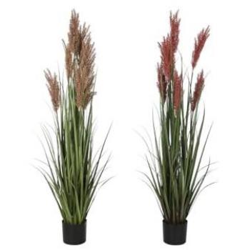 Planta Decorativa Home ESPRIT PVC Polietileno 45 x 45 x 150 cm (2 Unidades)