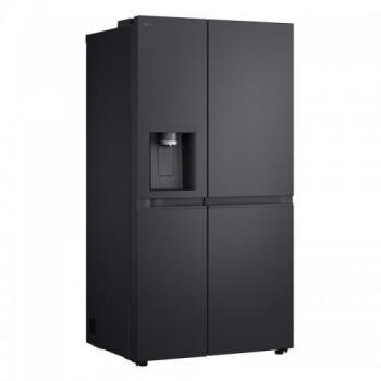 Frigorífico Americano LG GSLE91EVAC, Side by Side, 628 L, No Frost, Clase C, Negro