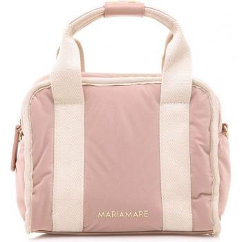 Bolso de mano Mariamare Velma rosa con cierre de cremallera