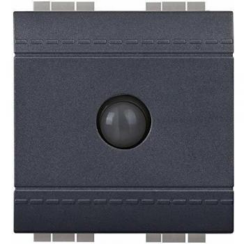 Interruptor Ahorro Energético Bticino Livinglight 2 Módulos Antracita con Apagado Automático y Sensor IR