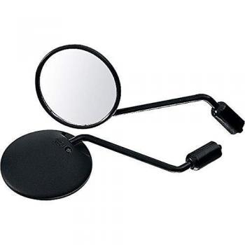 Espejo de motocicleta Hashiru M10 x 1,25R ST18, diámetro de 122 mm, negro, unisex, enduro, para todo el año, plástico