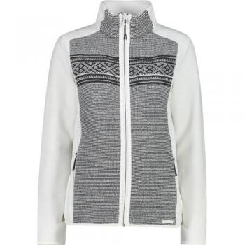 CMP Women's Basic White Zip-Through Arctic Fleece Jacket, Regular Fit