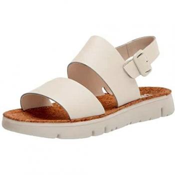 Camper K201038-010 Women's White Smooth Leather Sandals Size 38