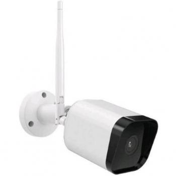 Cámara de Seguridad Wireless Isiwi Square 4MPX Bullet Fija para Exterior con IR LED, Audio Bidireccional y SD Card IP65
