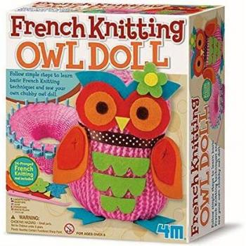 4M - French Knitting Owl Doll, Juego de Creatividad