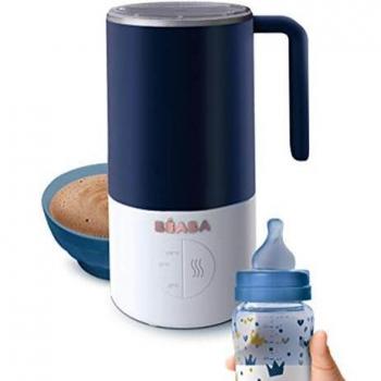 Béaba - Milk Prep - Preparador de biberones y bebidas lácteas - Calienta rápido - Leche en polvo, leche materna, leche en brick, chocolate caliente - Para bebés y niños - Azul oscuro