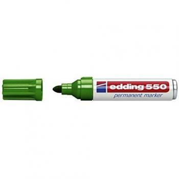 Edding 372198 - Marcador permanente con punta cónica, color verde