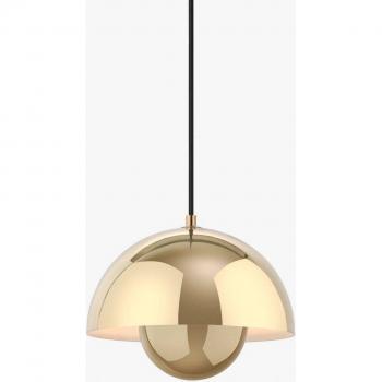 Lámpara colgante Flowerpot VP1, Ø 23 cm, latonado