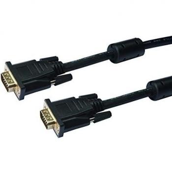 Cable VGA Lineal Macho/Macho 10 m con Conectores Dorados