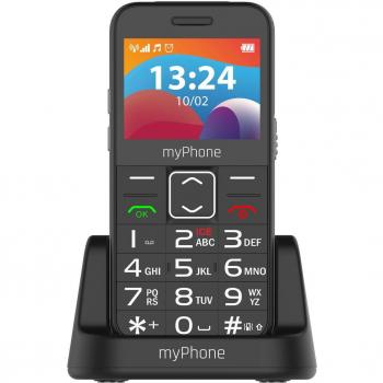 myPhone Halo 3 LTE - Teléfono Móvil Resistente para Personas Mayores con Botón SOS, Estación de Carga y Cámara de 0.3Mpx, Pantalla de 2.3 Pulgadas