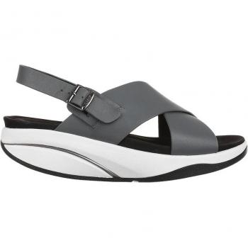 Sandalias MBT Kama 703014 en Piel Auténtica Gris con Forro Suave y Transpirable