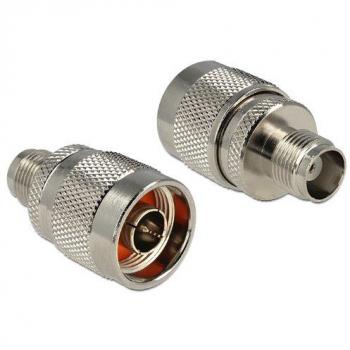 Adaptador Delock 88796 N Macho a TNC Hembra, Conector de Alta Frecuencia, Cable Electrónico, Cuerpo de Latón, 3.42 cm