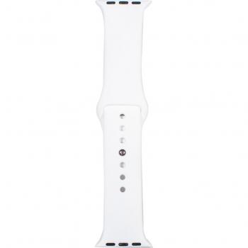 Correa Friendly License de silicona para Apple Watch 42/44/45 mm en color blanco