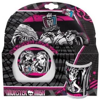 Set de Melamina Monster High - 3 Piezas Sin Orla