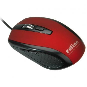 RATON USB OPTICO ROJO/NEGRO ROLINE
