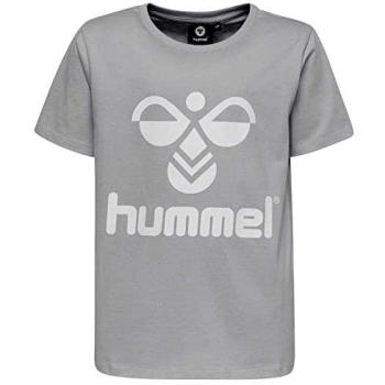 Hummel hmltres Unisex Children's T-Shirt - Gray, Size 12 Years