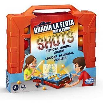 Hasbro Gaming- Hundir La Flota Shots Juego de Estrategia, Multicolor