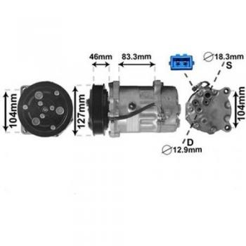 Compresor de Aire Acondicionado Van Wezel 5800K050 para VW T4 Transporter 2.5 TDI + Syncro