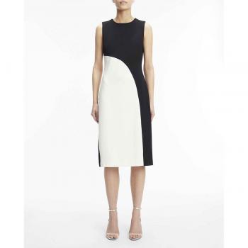 Calvin Klein - Vestido entallado color block