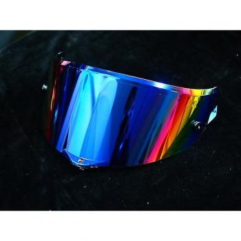 Casco Pista Visera Casco Gafas Lente Pantalla Facial Completa Fotocromática Para AGV Pista GP RR Corsa R GPR Race 3 Base Rainbow Blue