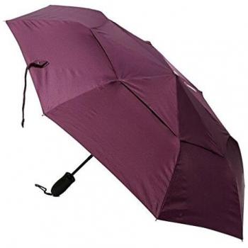 Lifeventure Purple Compact Telescopic Trek Umbrella, Unisex-Adult, One Size