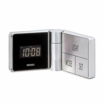 Reloj Despertador Seiko QHL044B con función de alarma, diseño compacto, pantalla analógica, luz nocturna y mecanismo de cuarzo
