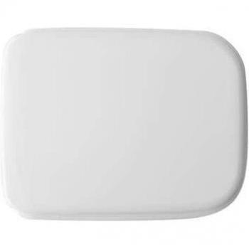 Asiento WC Rak Vaso Metropolitan Forma 8 Blanco con Cernieras Ajustables y Tablero de Madera Moldada