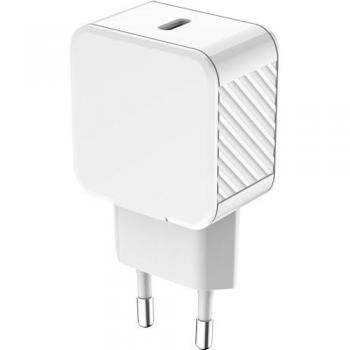 Cargador de pared USB-C 30W Power Delivery Ultra Rápido Blanco Reciclado