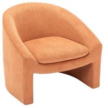 Sillón de Tela Terracota OSSANA - 1 Plaza - Desmontable - Salón