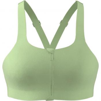 Sujetador deportivo Adidas Essentials TLRDIM Luxe Zip Mujer Chisem, soporte alto, color verde 95/C