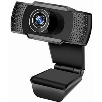 VESSTT Webcam 1080P con Micrófono, Cámara Web USB HD, Reducción de Ruido Dual, para Video Chat, Grabación, Reuniones, Compatible con PC Windows, Computadora Mac