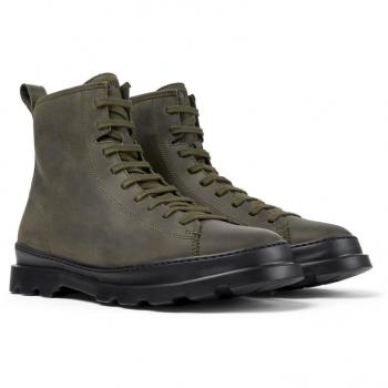 Camper Brutus Men's Green Suede Ankle Boots