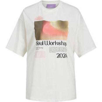 Camiseta de Manga Corta Mujer Jack & Jones Jxpaige Blanco