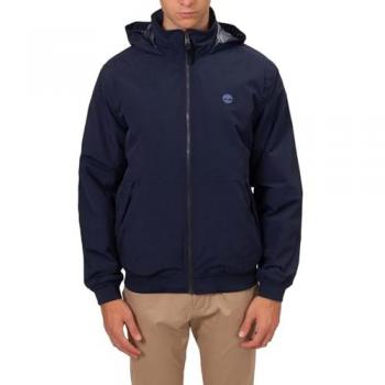 Cazadora Bomber Sailor Impermeable para Hombre en Azul Marino, Tamaño L, Sostenible, Nylon Reciclado