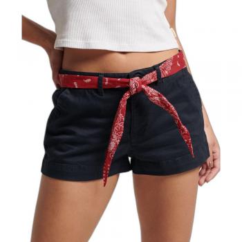 Shorts Chino Mini para Dama Superdry - Estilo Vintage Azul Marino Talla 44