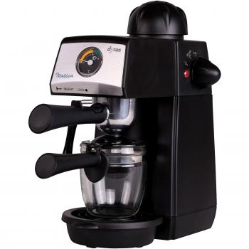 dyras® Italica Espresso, cappuccino y máquina de café con pantalla de temperatura y vaporizador, para un máximo de 4 tazas de café