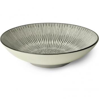 Plato de Ensalada y Pasta 19 cm (Juego de 6) Gres Beige/Negro Médard de Noblat