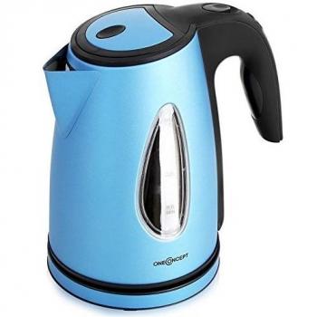 OneConcept TKV-SS17-Blue - Hervidor eléctrico, color azul, 2200 W