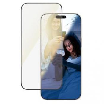 Protector de Pantalla PanzerGlass EyeCare para iPhone 16 Pro Max, Vidrio Templado Antirreflectante, Anti Luz Azul, Ultra-Wide Fit, Resistente a Arañazos y Golpes