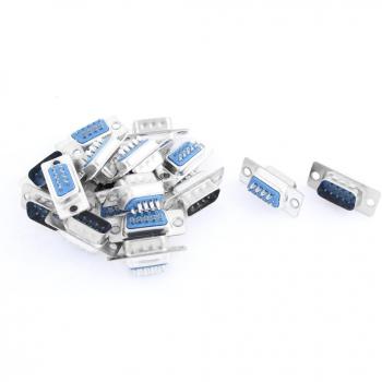 PC ordenador RS232 9 Clavijas Serial Macho DB Conector 18 Piezas