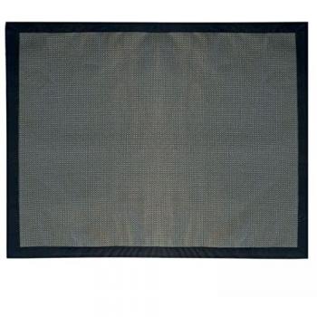 Alfombra para barbacoa y plancha de PVC negro, 150 x 120 cm