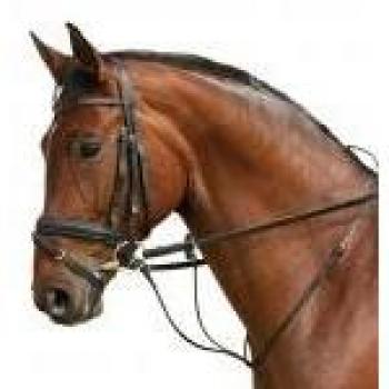 PFIFF Hilfszügel Martingal, Braun, Pony, 004158-50-Pony