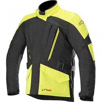 Chaqueta Moto Impermeable Alpinestars Volcano Drystar Negro-Amarillo Fluorescent