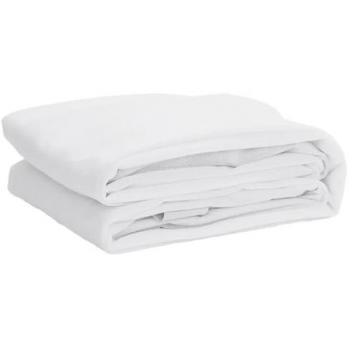 Protector de colchón impermeable blanco 80x200 cm