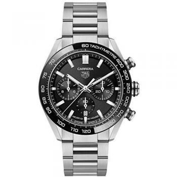 TAG Heuer orologio Carrera cronografo 44mm Calibre Heuer 02 Ceramica nera automatico Acciaio CBN2A1B.BA0643