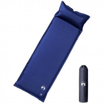 Colchón de Camping Autoinflable con Almohada Integrada 1 Persona VidaXL Color Azul Marino, Naranja, Turquesa y más