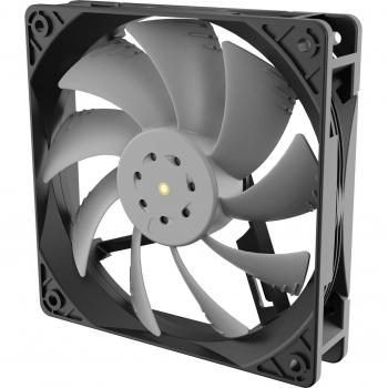 AKASA OTTO SC12 120mm PWM Black & Grey Fan, IP68 Water Resistant, Pressure Optimised with Advanced Auto Industry Structure Design